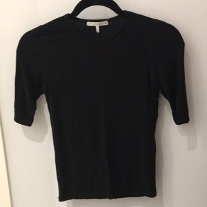 OAK + FORT  Black 3/4 sleeve Shirt One Size